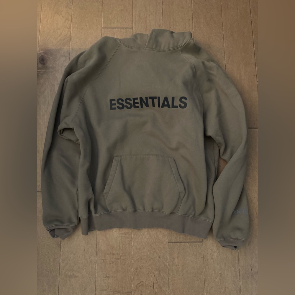 Essentials Khaki Sweatshirt Size Large